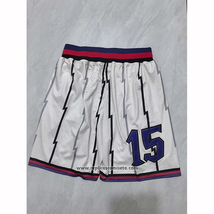 Pantalone Toronto Raptors Mitchell & Ness Hardwood Classics Blanco